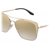 Prada - Prada Eyewear Collection - Occhiali Squadrati - Avorio Oro Palido - Occhiali da Sole - Prada Eyewear