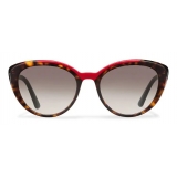 Prada - Prada Ultravox Collection - Occhiali Cat-Eye - Tartaruga Rossa - Prada Collection - Occhiali da Sole - Prada Eyewear