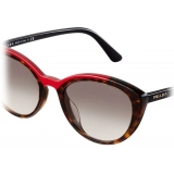 Prada - Prada Ultravox Collection - Occhiali Cat-Eye Alternative fit - Tartaruga Rossa - Occhiali da Sole - Prada Eyewear