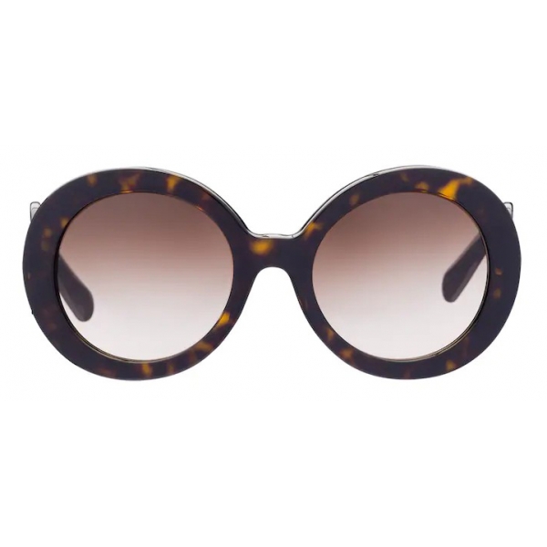 Prada - Prada Minimal Baroque Collection - Occhiali Rotondi - Tartaruga - Prada Collection - Occhiali da Sole - Prada Eyewear