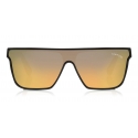 Tom Ford - Wyhat Sunglasses - Soft Rectangular Acetate Sunglasses - FT0709 - Black Gold - Tom Ford Eyewear