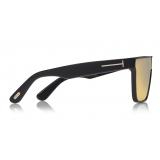 Tom Ford - Wyhat Sunglasses - Soft Rectangular Acetate Sunglasses - FT0709 - Black Gold - Tom Ford Eyewear