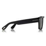 Tom Ford - Fausto Sunglasses - Occhiali da Sole in Acetato Rettangolari - FT0711 - Nero - Tom Ford Eyewear