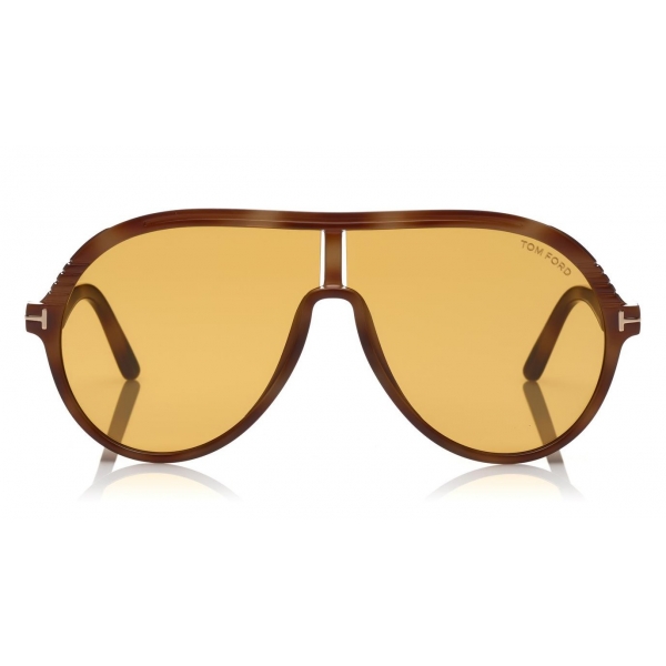 Tom Ford - Montgomery Sunglasses - Occhiali da Sole Pilot in Acetato - FT0647 - Giallo - Tom Ford Eyewear