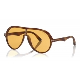 Tom Ford - Montgomery Sunglasses - Pilot Acetate Sunglasses - FT0647 - Yellow - Tom Ford Eyewear