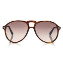 Tom Ford - Lennon Sunglasses - Pilot Acetate Sunglasses - FT0645 - Havana - Tom Ford Eyewear