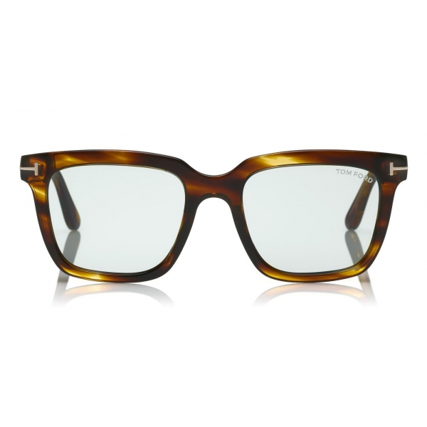 Tom Ford - Fausto Sunglasses - Soft Rectangular Acetate Sunglasses - FT0646 - Havana - Tom Ford Eyewear