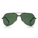 Tom Ford - Wilder Sunglasses - Occhiali da Sole Pilot in Acetato - FT0644 - Nero Verde - Tom Ford Eyewear