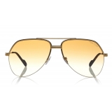 Tom Ford - Wilder Sunglasses - Occhiali da Sole Pilot in Acetato - FT0644 - Rosa - Tom Ford Eyewear
