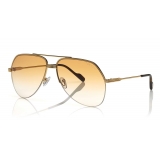 Tom Ford - Wilder Sunglasses - Occhiali da Sole Pilot in Acetato - FT0644 - Rosa - Tom Ford Eyewear