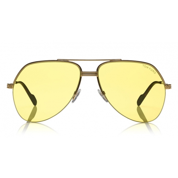 Tom Ford - Wilder Sunglasses - Pilot Acetate Sunglasses - FT0644 - Yellow - Tom Ford Eyewear