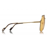 Tom Ford - Wilder Sunglasses - Occhiali da Sole Pilot in Acetato - FT0644 - Arancione - Tom Ford Eyewear