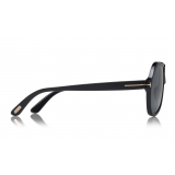 Tom Ford - Thomas Sunglasses - Occhiali da Sole Pilot in Acetato - FT0732 - Nero - Tom Ford Eyewear