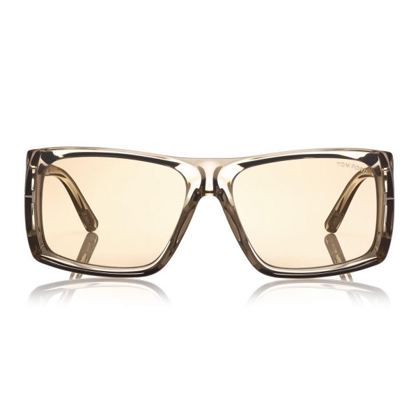 Tom Ford - Rizzo Sunglasses - Square Acetate Sunglasses - FT0730 - Grey - Tom Ford Eyewear