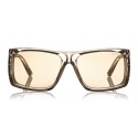 Tom Ford - Rizzo Sunglasses - Square Acetate Sunglasses - FT0730 - Grey - Tom Ford Eyewear