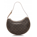 Louis Vuitton Vintage - Monogram Croissant MM Bag - Marrone - Borsa in Pelle e Tela Monogramma - Alta Qualità Luxury