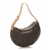 Louis Vuitton Vintage - Monogram Croissant MM Bag - Brown - Monogram Canvas and Leather Handbag - Luxury High Quality