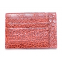 Vittorio Martire - Large Credit Card Holder in Real Crocodile Leather - Pink - Italian Handmade - Luxury