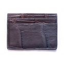 Vittorio Martire - Small Credit Card Holder in Real Crocodile Leather - Brown - Italian Handmade - Luxury