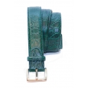 Vittorio Martire - Belt in Real Crocodile Leather - Green - Italian Handmade - High Quality Luxury