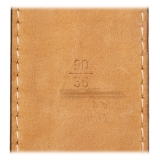 Louis Vuitton Vintage - Damier Ebene Inventeur Belt - Brown Gold - Leather Belt - Luxury High Quality