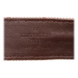 Louis Vuitton Vintage - Monogram Mini Lin Belt - Rosso Marrone Beige - Cintura in Pelle - Alta Qualità Luxury