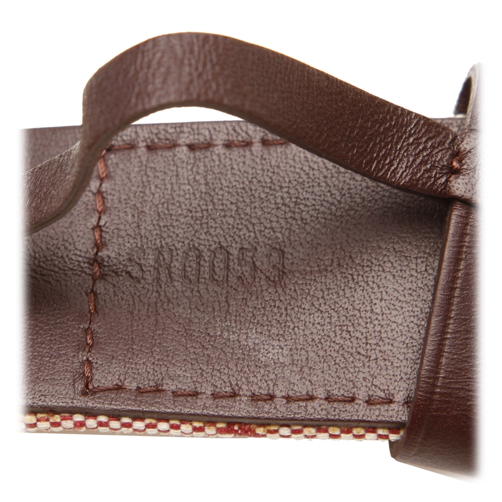 Louis Vuitton Vintage - Monogram Mini Lin Belt - Rosso Marrone Beige -  Cintura in Pelle - Alta Qualità Luxury - Avvenice