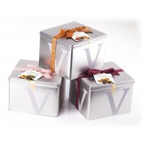 Vincente Delicacies - Glazed Panettone with Sultanas - Tuttuvetta - Artisan in Metallic Box