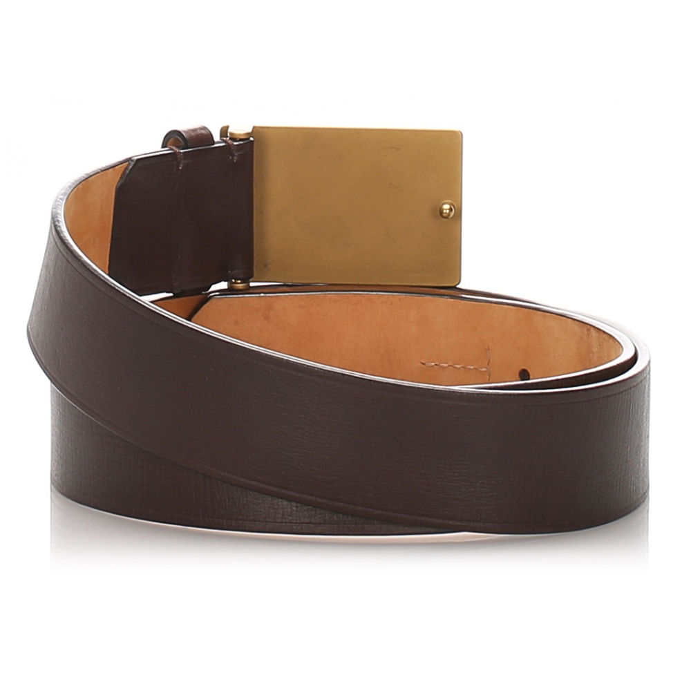 Louis Vuitton Vintage - Utah Inventeur Belt - Black Gold - Leather Belt - Luxury High Quality ...