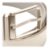 Louis Vuitton Vintage - Damier Infini Belt - Bianco Argento - Cintura in Pelle - Alta Qualità Luxury