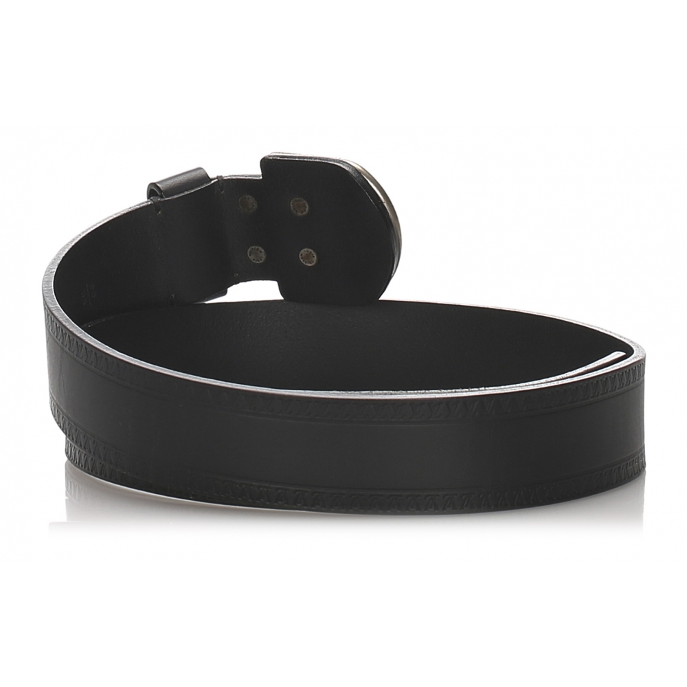 Leather belt Louis Vuitton Black size XL International in Leather - 31991977