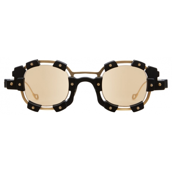 Kuboraum - Mask V1 - Black & Gold - V1 GB - Sunglasses - Kuboraum Eyewear