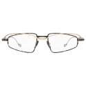 Kuboraum - Mask H73 - Black & Gold - H73 GB - Optical Glasses - Kuboraum Eyewear
