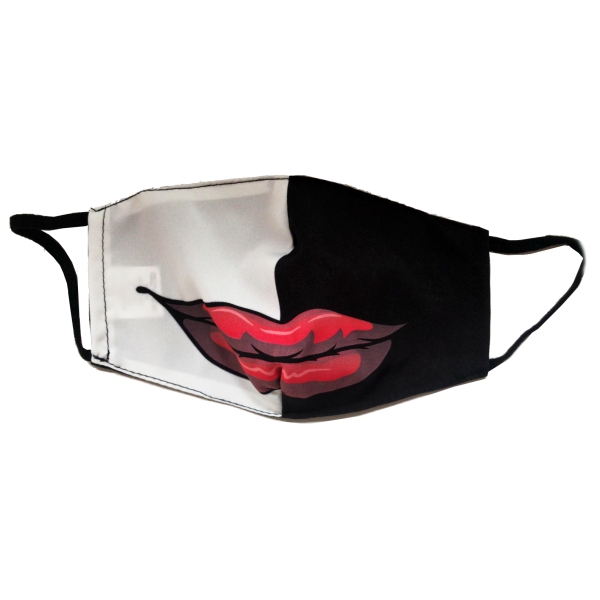 Leda Di Marti - Black and White Mouth - 5 High Quality Protection Mask - Coronavirus - COVID19 - Made in Italy
