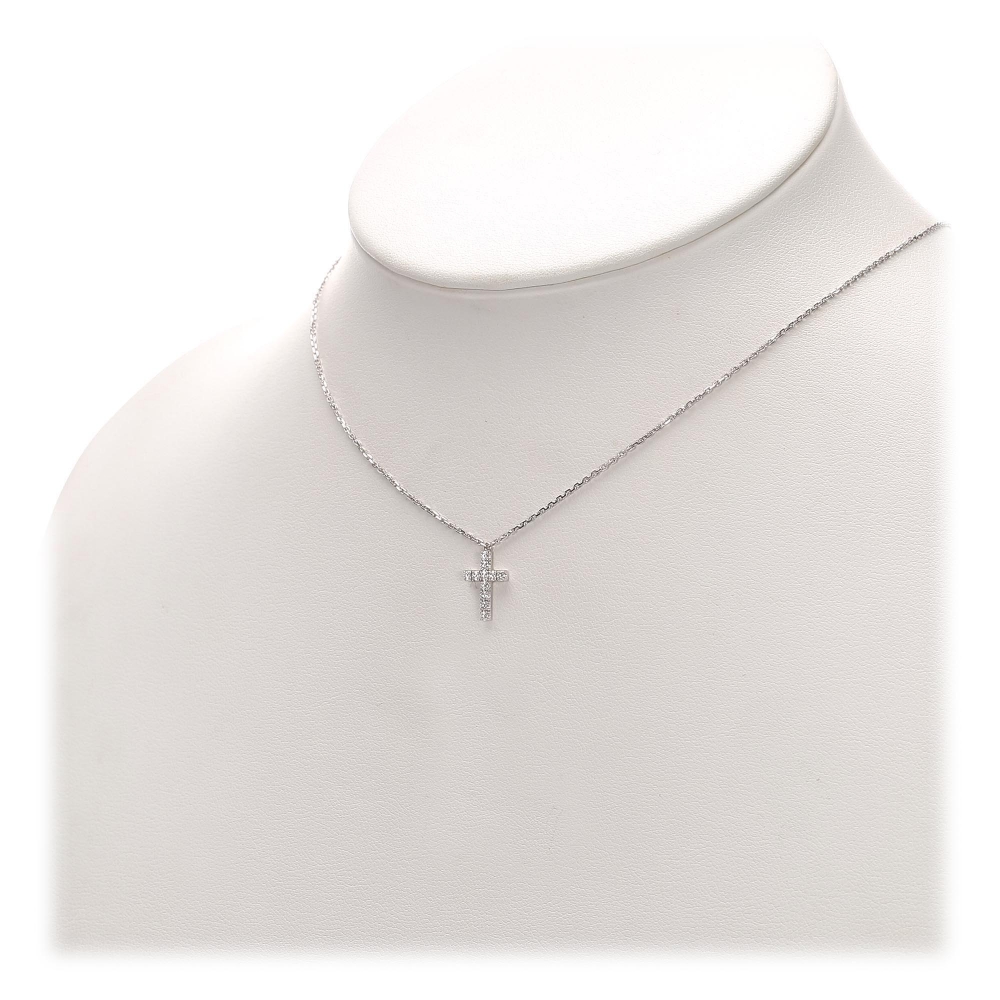 Cartier Vintage - Diamond Symbols Necklace - Cartier Necklace in White Gold  18k - Luxury High Quality - Avvenice