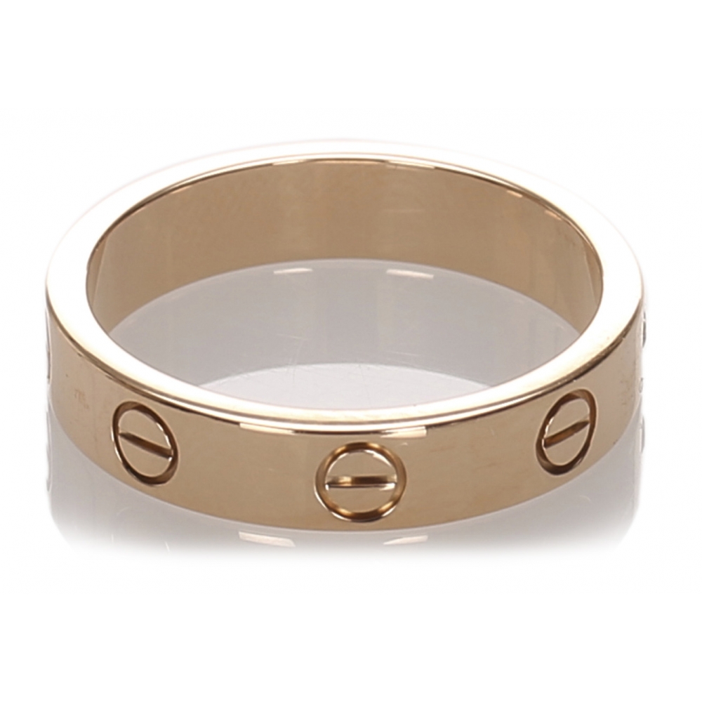 Cartier Vintage - Diamond Love Ring - Cartier Ring in Yellow Gold 18k ...