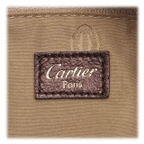 Cartier Vintage - Mink Fur Marcello de Cartier Tote - Marrone Beige - Borsa Cartier in Pelle - Alta Qualità Luxury
