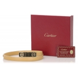 Cartier Vintage - Love Leather Belt - Beige Oro - Cintura Cartier in Pelle - Alta Qualità Luxury