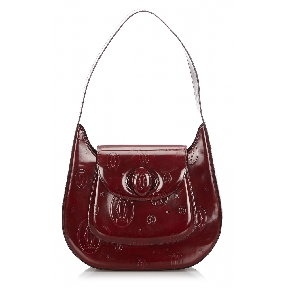 Cartier Vintage - Happy Birthday Shoulder Bag - Red Burgundy