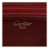 Cartier Vintage - Leather Shoulder Bag - Black - Cartier Handbag in Leather - Luxury High Quality