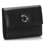 Cartier Vintage - Leather Panthere Wallet - Black - Patent Leather Wallet - Luxury High Quality