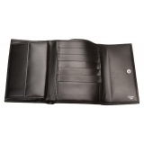 Cartier Vintage - Leather Panthere Wallet - Black - Patent Leather Wallet - Luxury High Quality