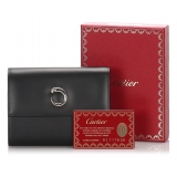 Cartier Vintage - Leather Panthere Wallet - Black - Patent Leather Wallet - Luxury High Quality