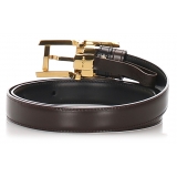 Cartier Vintage - Leather Buckle Belt - Nero - Cintura Cartier in Pelle - Alta Qualità Luxury