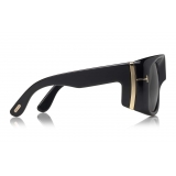 Tom Ford - Gino Sunglasses - Occhiali da Sole Quadrati in Acetato - FT0733 - Nero - Tom Ford Eyewear