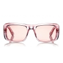 Tom Ford - Aristotele Sunglasses - Occhiali da Sole Quadrati in Acetato - FT0731 - Rosa - Tom Ford Eyewear