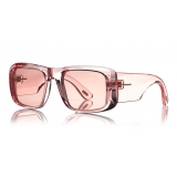 Tom Ford - Aristotele Sunglasses - Occhiali da Sole Quadrati in Acetato - FT0731 - Rosa - Tom Ford Eyewear