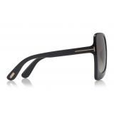 Tom Ford - Emmanuella Sunglasses - Occhiali da Sole a Farfalla in Acetato - FT0618 - Nero - Tom Ford Eyewear