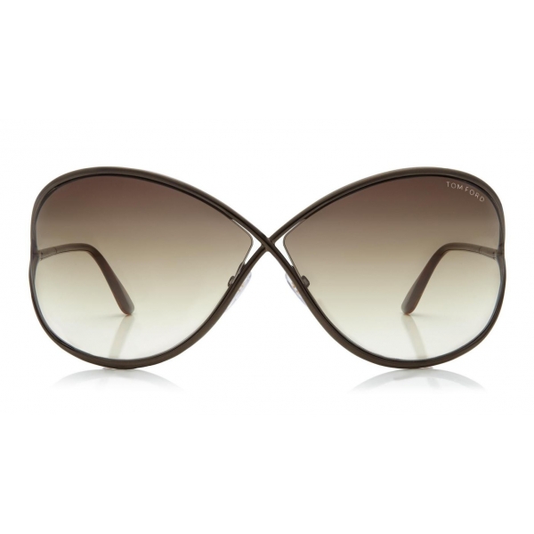 Tom Ford - Miranda Sunglasses - Occhiali da Sole Quadrati Oversize in Acetato - FT0130 - Bronzo - Tom Ford Eyewear