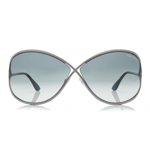 Tom Ford - Miranda Sunglasses - Occhiali da Sole Quadrati Oversize in Acetato - FT0130 - Argento - Tom Ford Eyewear